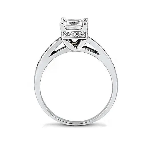 GB Rings Natural Earth Mined Diamond Engagement Cathedral Setting Ring Jewelry New