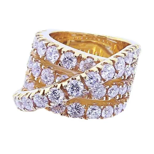 GB Rings Vintage Type Natural Earth Mined Diamond Round Fancy Ring Yellow Gold 14K 357 Carats GB Rings Vintage Type Natural Earth Mined Diamond Round Fancy Ring Yellow Gold 14K 357 Carats
