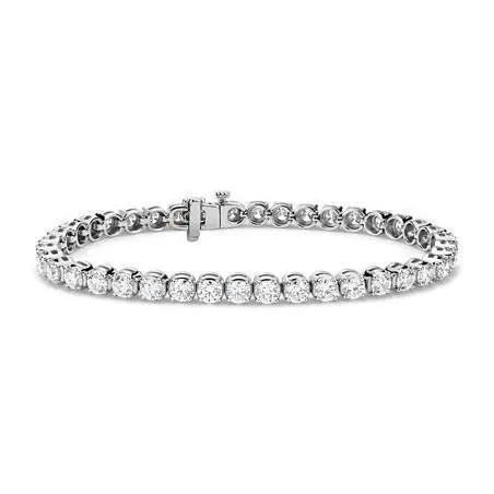GB White Gold 12 Carats Real Natural Earth Mined Diamond Tennis Bracelet Fine Jewelry 14K Bracelets GB White Gold 12 Carats Real Natural Earth Mined Diamond Tennis Bracelet Fine Jewelry 14K Bracelets