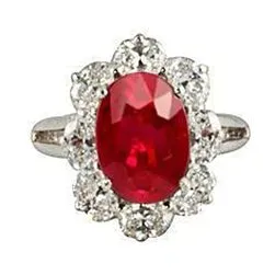 GB White Gold 14K Lady Ruby And Natural Earth Mined Diamonds 590 Carats Wedding Ring Rings GB White Gold 14K Lady Ruby And Natural Earth Mined Diamonds 590 Carats Wedding Ring Rings
