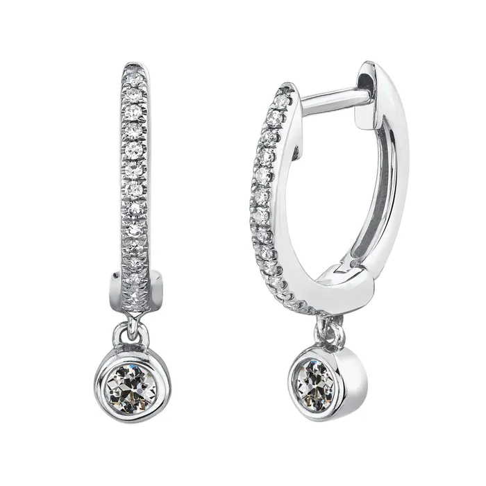 Gold Drop Hoop Earrings 325 Carats Old Cut Ladies Jewelry Mined Diamond HarryChadEntcom Earrings Gold Drop Hoop Earrings 325 Carats Old Cut Ladies Jewelry Mined Diamond HarryChadEntcom Earrings