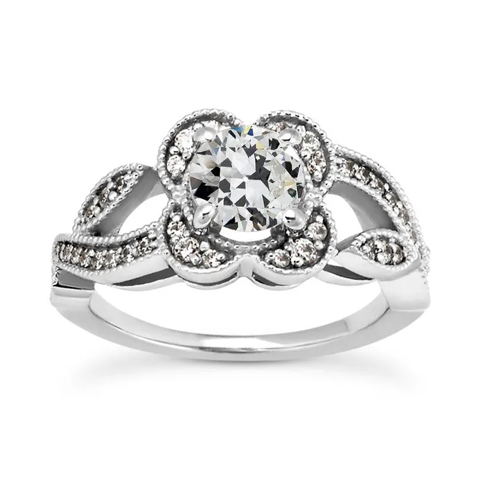 Gold Halo Ring Round Old Miner Natural Earth Mined Diamond Split Shank 350 Carats HarryChadEntcom Rings Gold Halo Ring Round Old Miner Natural Earth Mined Diamond Split Shank 350 Carats HarryChadEntcom Rings