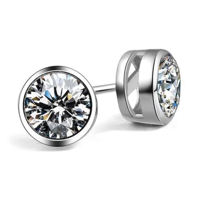 Gorgeous 3 Carats Natural Earth Mined Diamond Studs Women Earring Gold White 14K GB Earrings Gorgeous 3 Carats Natural Earth Mined Diamond Studs Women Earring Gold White 14K GB Earrings