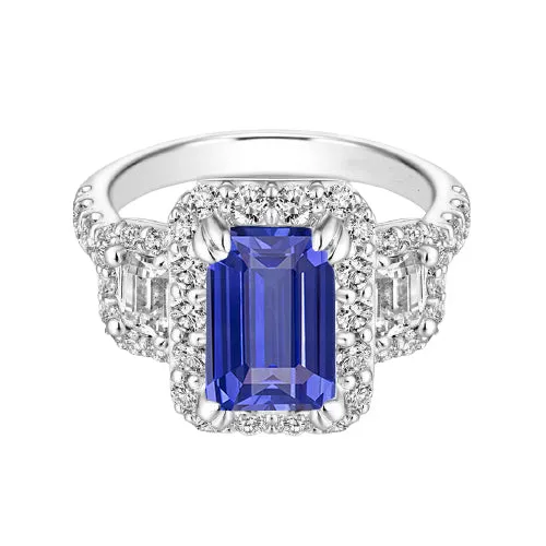 Halo Emerald Natural Earth Mined Diamond Ceylon Sapphire Ring 350 Carats With Accents HarryChadEntcom Rings Halo Emerald Natural Earth Mined Diamond Ceylon Sapphire Ring 350 Carats With Accents HarryChadEntcom Rings