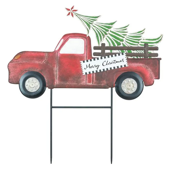Hannas Handiworks Hannas Handiworks Christmas Tree Truck Stake Necklaces