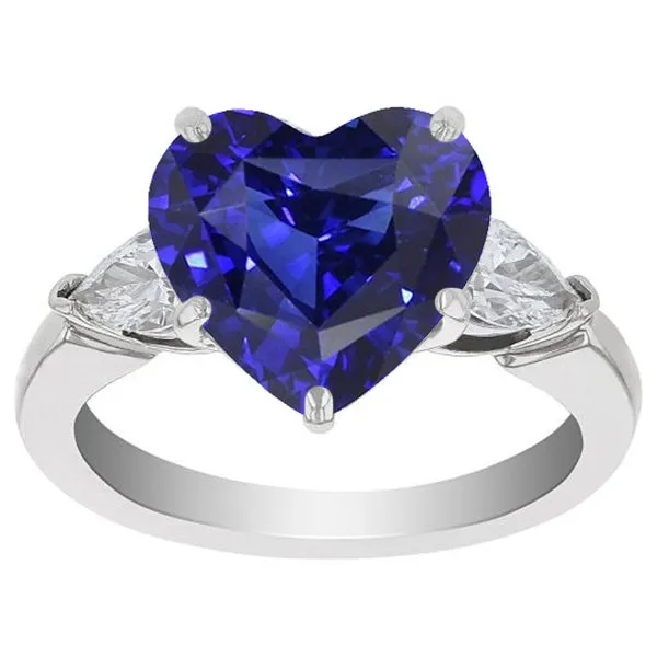 HarryChadEntcom 3 Stone Pear Natural Earth Mined Diamond Ceylon Sapphire Ring 4 Carats Gold Jewelry Rings HarryChadEntcom 3 Stone Pear Natural Earth Mined Diamond Ceylon Sapphire Ring 4 Carats Gold Jewelry Rings
