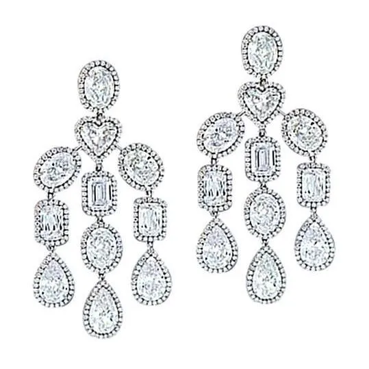 HarryChadEntcom Earrings Chandelier Natural Earth Mined Diamonds Women Earring Pair Jewelry WG Earring 4 Carat HarryChadEntcom Earrings Chandelier Natural Earth Mined Diamonds Women Earring Pair Jewelry WG Earring 4 Carat