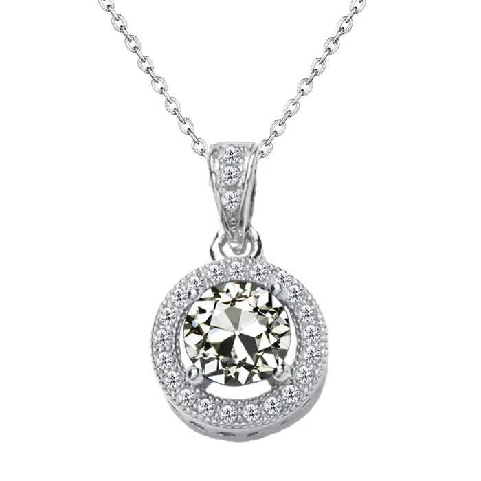 HarryChadEntcom Necklaces Circle Earth Mined Diamond Pendant 250 Carats Sparkling Old Cut Jewelry HarryChadEntcom Necklaces Circle Earth Mined Diamond Pendant 250 Carats Sparkling Old Cut Jewelry