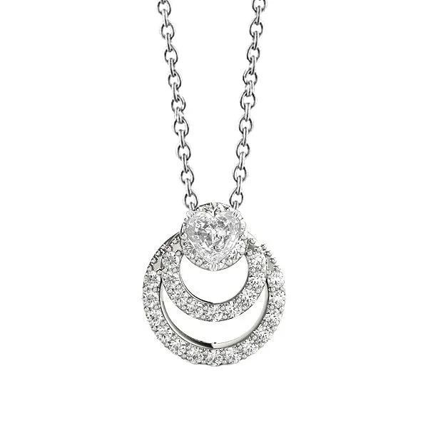 HarryChadEntcom Necklaces Gold Circle Natural Earth Mined Diamond Pendant With Chain Round Heart Old Mine 2 Carats HarryChadEntcom Necklaces Gold Circle Natural Earth Mined Diamond Pendant With Chain Round Heart Old Mine 2 Carats
