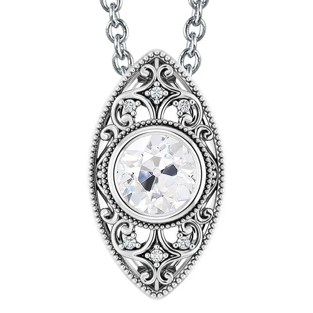 HarryChadEntcom Necklaces Gold Natural Earth Mined Diamond Pendant Necklace Bezel Round Old Miner 2 Carats Jewelry HarryChadEntcom Necklaces Gold Natural Earth Mined Diamond Pendant Necklace Bezel Round Old Miner 2 Carats Jewelry