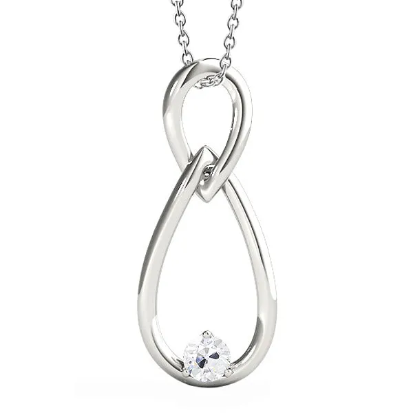 HarryChadEntcom Necklaces White Gold 14K Round Old Miner Genuine Solitaire Natural Earth Mined Diamond Pendant 050 Carats HarryChadEntcom Necklaces White Gold 14K Round Old Miner Genuine Solitaire Natural Earth Mined Diamond Pendant 050 Carats