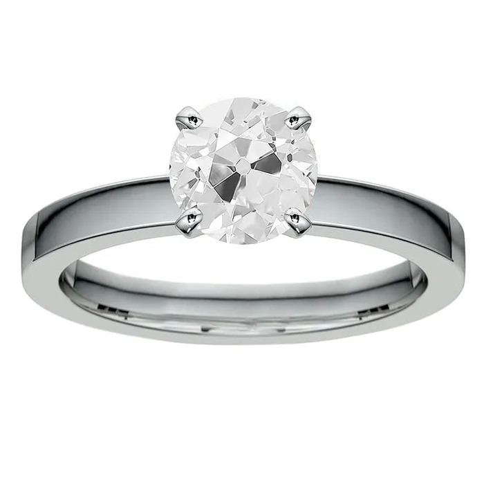 HarryChadEntcom Rings 250 Carats Old Mine Cut Solitaire Ring 4 Prong White Gold 14K Jewelry Natural Earth Mined Diamond HarryChadEntcom Rings 250 Carats Old Mine Cut Solitaire Ring 4 Prong White Gold 14K Jewelry Natural Earth Mined Diamond