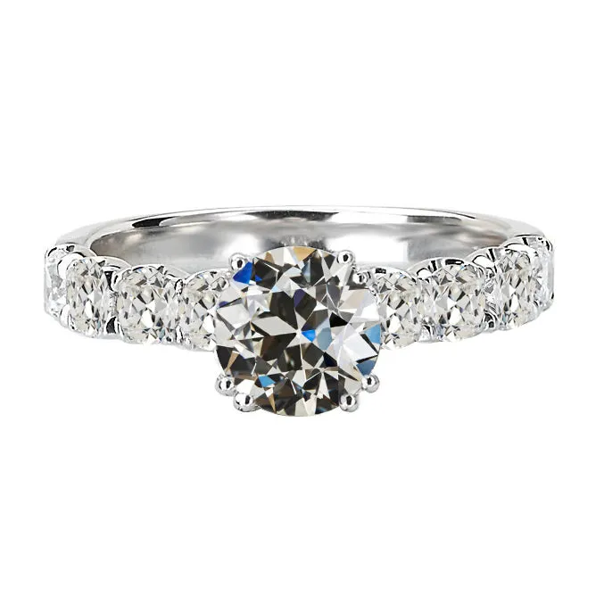 HarryChadEntcom Rings 4 Carats Old Miner Solitaire With Accent Real Diamond Ring Prong Set HarryChadEntcom Rings 4 Carats Old Miner Solitaire With Accent Real Diamond Ring Prong Set