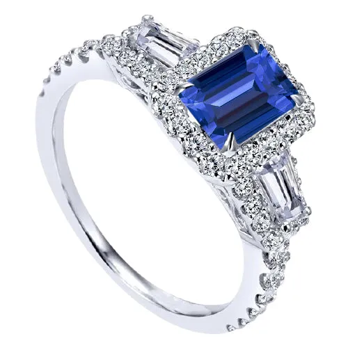 HarryChadEntcom Rings Halo Emerald Wedding Ring Blue Sapphire Baguette Natural Earth Mined Diamonds 350 Carats HarryChadEntcom Rings Halo Emerald Wedding Ring Blue Sapphire Baguette Natural Earth Mined Diamonds 350 Carats