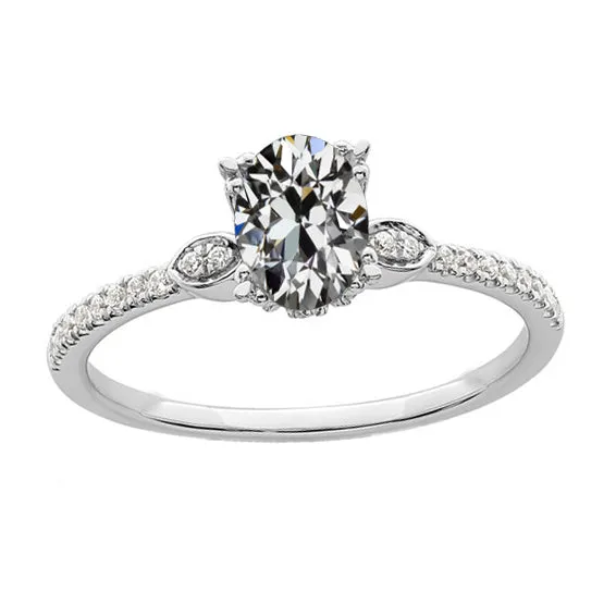 HarryChadEntcom Rings Ladys Ring Round Oval Old Miner Natural Earth Mined Diamond 350 Carats 14K White Gold HarryChadEntcom Rings Ladys Ring Round Oval Old Miner Natural Earth Mined Diamond 350 Carats 14K White Gold