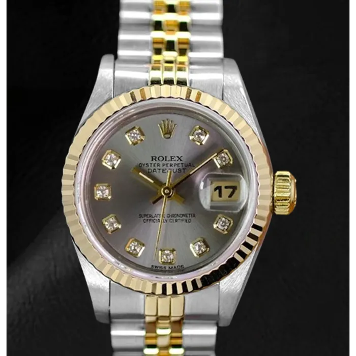 HarryChadEntcom Rings Rolex Year 2001 Datejust Gray Diamond Dial 26 mm Two Tone Ladies Watch HarryChadEntcom Rings Rolex Year 2001 Datejust Gray Diamond Dial 26 mm Two Tone Ladies Watch