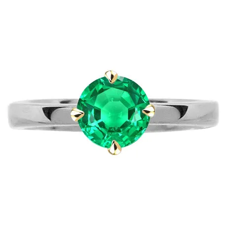 HarryChadEntcom Rings Zambian Green Emerald Solitaire Ring