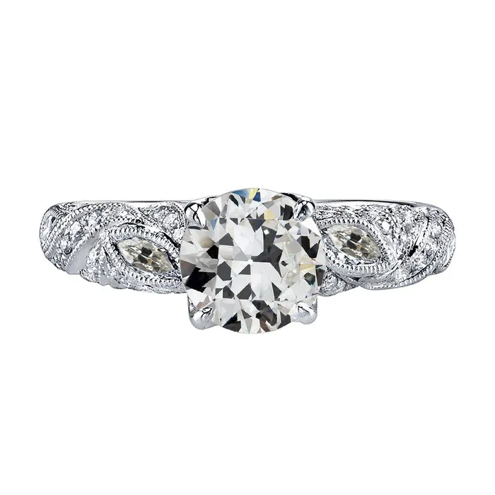 HarryChadEntcom Round Marquise Old Cut Filigree Mined Real Diamond Engagement Ring 250 Carats Rings HarryChadEntcom Round Marquise Old Cut Filigree Mined Real Diamond Engagement Ring 250 Carats Rings