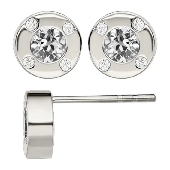 HarryChadEntcom White Gold Stud Earrings 3 Ct Round Old Miner Real Diamond Earrings HarryChadEntcom White Gold Stud Earrings 3 Ct Round Old Miner Real Diamond Earrings