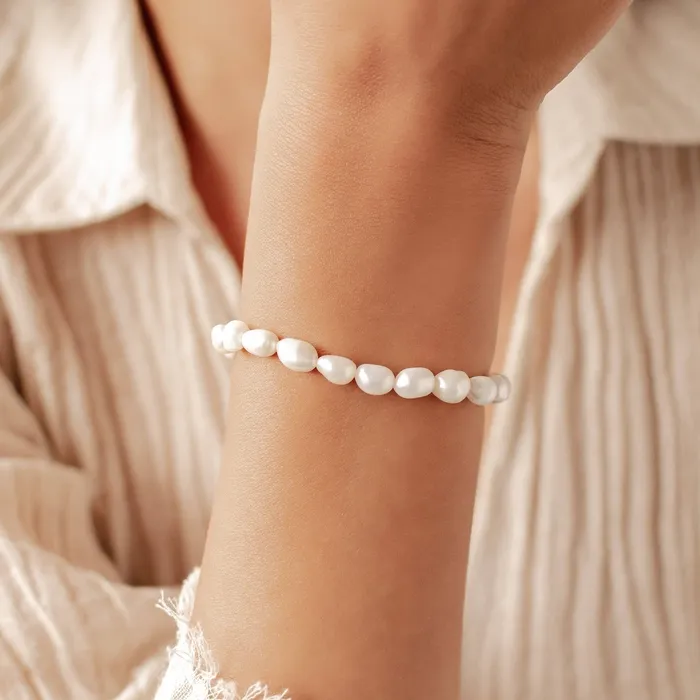 Hey Happiness Bracelets Grace Pearl Bracelet Sterling Silver Hey Happiness Bracelets Grace Pearl Bracelet Sterling Silver