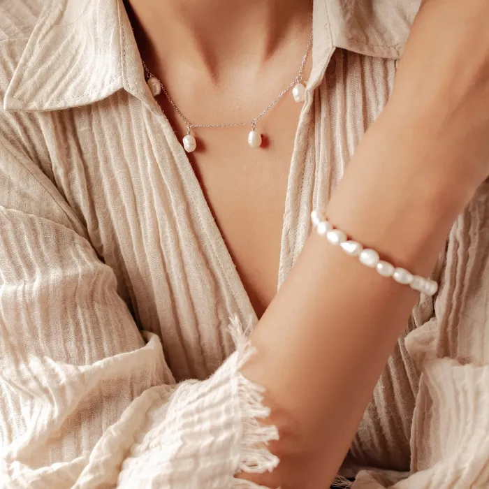 Hey Happiness Bracelets Grace Pearl Bracelet Sterling Silver Hey Happiness Bracelets Grace Pearl Bracelet Sterling Silver