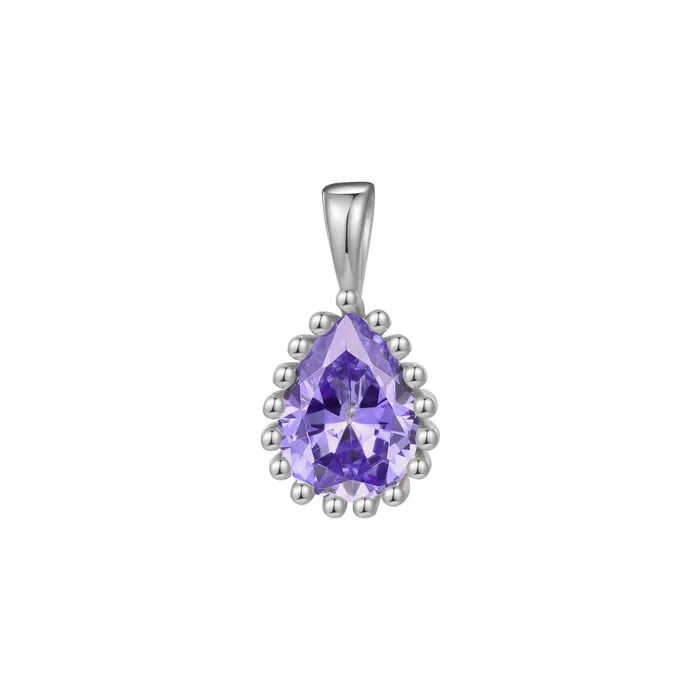 Hey Happiness February Amethyst Birthstone Necklace Sterling Silver Necklaces Hey Happiness February Amethyst Birthstone Necklace Sterling Silver Necklaces