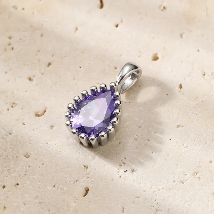Hey Happiness February Amethyst Birthstone Necklace Sterling Silver Necklaces Hey Happiness February Amethyst Birthstone Necklace Sterling Silver Necklaces