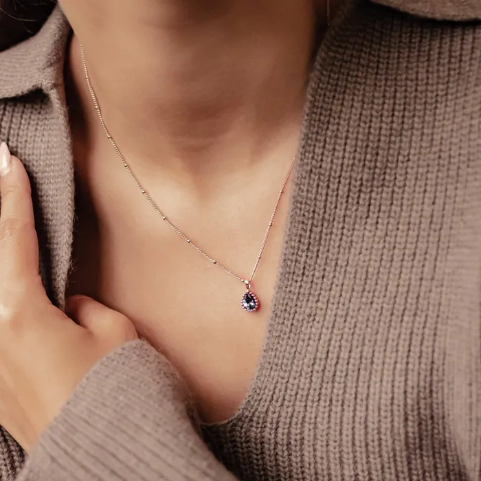 Hey Happiness February Amethyst Birthstone Necklace Sterling Silver Necklaces Hey Happiness February Amethyst Birthstone Necklace Sterling Silver Necklaces