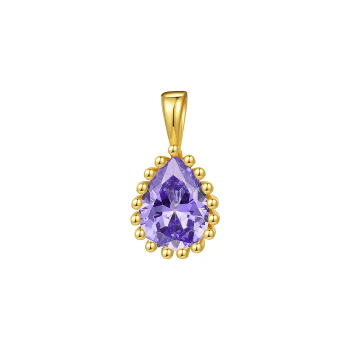 Hey Happiness February Amethyst Birthstone Necklace Sterling Silver Necklaces Hey Happiness February Amethyst Birthstone Necklace Sterling Silver Necklaces