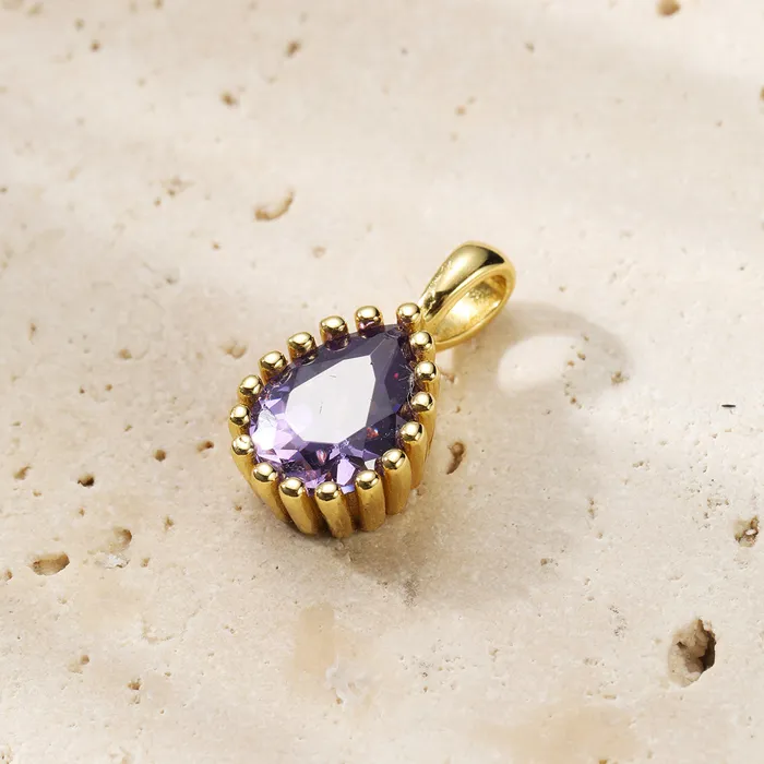 Hey Happiness February Amethyst Birthstone Necklace Sterling Silver Necklaces Hey Happiness February Amethyst Birthstone Necklace Sterling Silver Necklaces