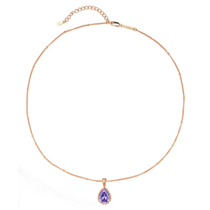 Hey Happiness February Amethyst Birthstone Necklace Sterling Silver Necklaces Hey Happiness February Amethyst Birthstone Necklace Sterling Silver Necklaces