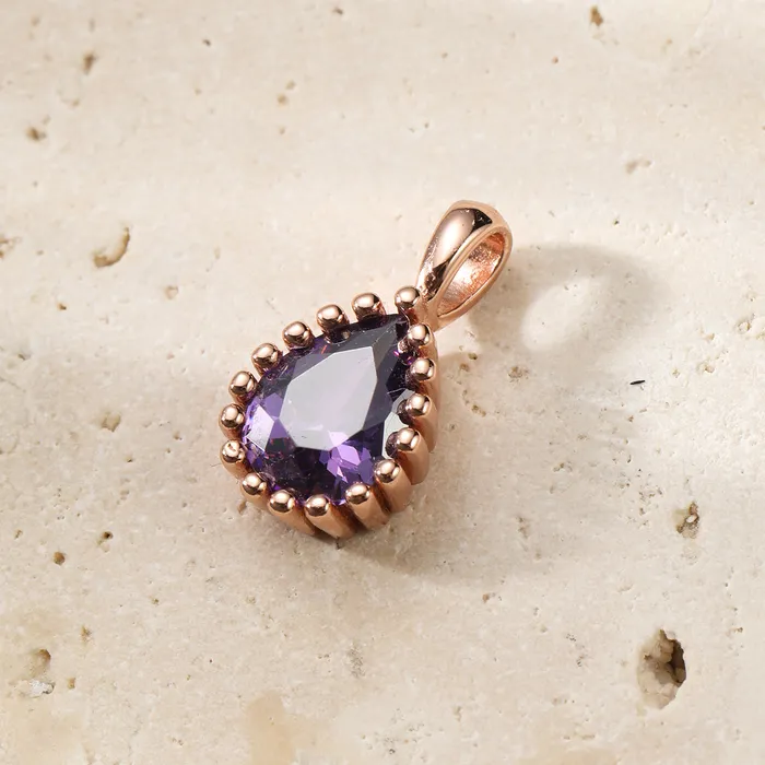 Hey Happiness February Amethyst Birthstone Necklace Sterling Silver Necklaces Hey Happiness February Amethyst Birthstone Necklace Sterling Silver Necklaces