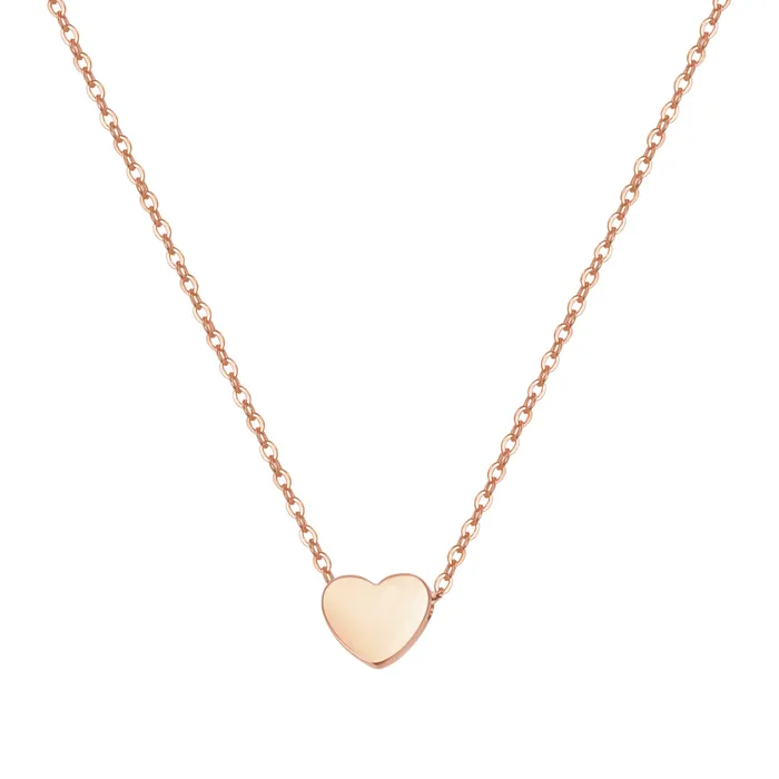 Hey Happiness Necklaces Rose Gold Sweetheart Delicate Pendant Necklace