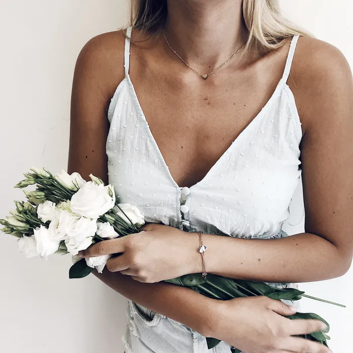 Hey Happiness Necklaces Rose Gold Sweetheart Delicate Pendant Necklace Hey Happiness Necklaces Rose Gold Sweetheart Delicate Pendant Necklace