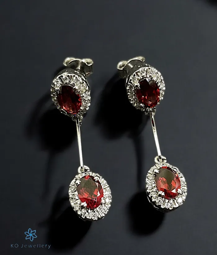 Imported The Azva Sparkle Silver Necklace Earrings Necklaces
