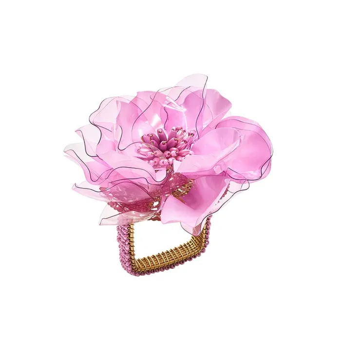 Kim Seybert Gardenia Napkin Ring Set Of 4 Kim Seybert Rings