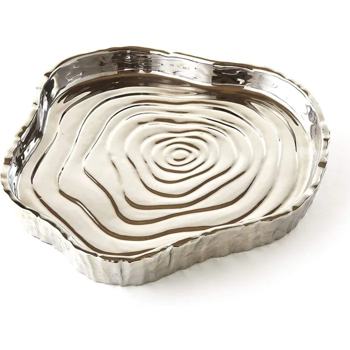 Leeber Necklaces Leeber Silver Tree Bark Tray