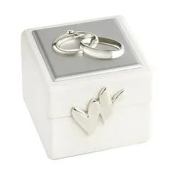 Leeber Wedding Ring Box Double Rings Silver Leeber Rings