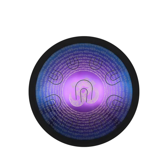 Life Changing Energy Rings 1418inch Doubletone UU Steel Tongue Hand Drum Violet