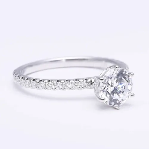 Natural Earth Mined Diamond Engagement Solitaire Ring With Accents 2 Carats HarryChadEntcom Rings Natural Earth Mined Diamond Engagement Solitaire Ring With Accents 2 Carats HarryChadEntcom Rings