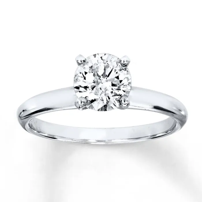 Natural Earth Mined Diamond Solitaire Ring 151 Carats White Gold 14K GB Rings Natural Earth Mined Diamond Solitaire Ring 151 Carats White Gold 14K GB Rings