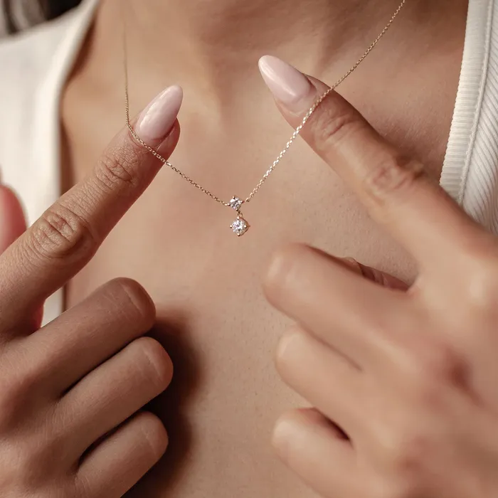 Necklaces Admiration Diamond Pendant Necklace 14K Gold Hey Happiness Necklaces Admiration Diamond Pendant Necklace 14K Gold Hey Happiness
