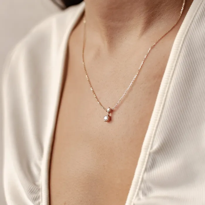 Necklaces Admiration Diamond Pendant Necklace 14K Gold Hey Happiness Necklaces Admiration Diamond Pendant Necklace 14K Gold Hey Happiness