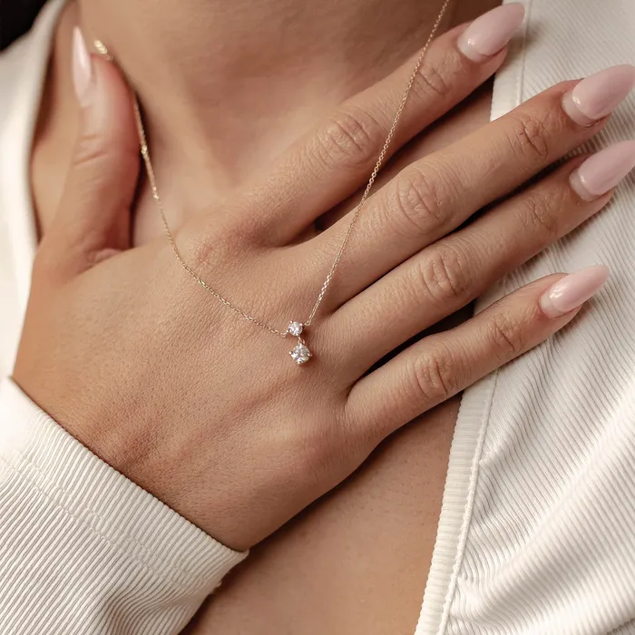 Necklaces Admiration Diamond Pendant Necklace 14K Gold Hey Happiness Necklaces Admiration Diamond Pendant Necklace 14K Gold Hey Happiness