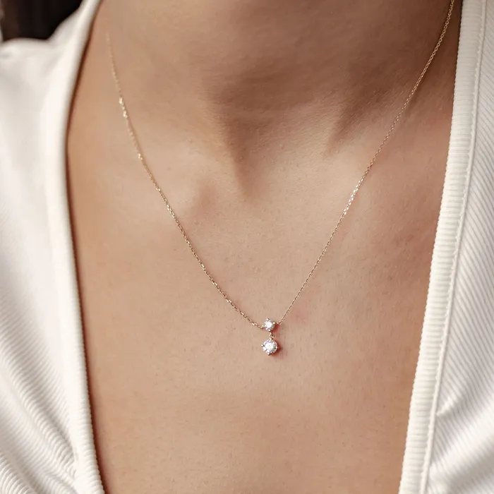 Necklaces Admiration Diamond Pendant Necklace 14K Gold Hey Happiness Necklaces Admiration Diamond Pendant Necklace 14K Gold Hey Happiness