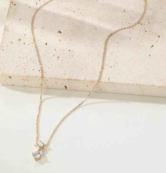 Necklaces Admiration Diamond Pendant Necklace 14K Gold Hey Happiness Necklaces Admiration Diamond Pendant Necklace 14K Gold Hey Happiness