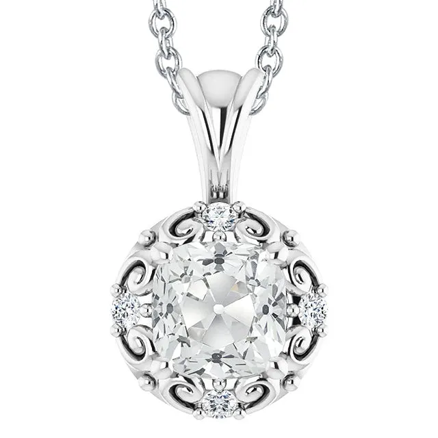 Necklaces Cushion Old Cut Natural Earth Mined Diamond Pendant Slide Necklace 6 Carats Gold 14K HarryChadEntcom Necklaces Cushion Old Cut Natural Earth Mined Diamond Pendant Slide Necklace 6 Carats Gold 14K HarryChadEntcom