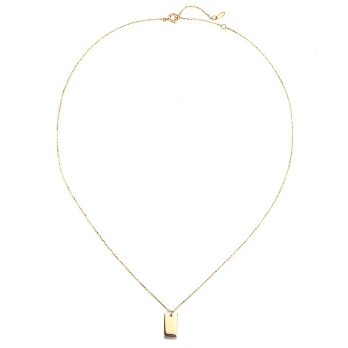 Necklaces Hey Happiness Canvas Pendant Necklace 14K Necklaces Hey Happiness Canvas Pendant Necklace 14K