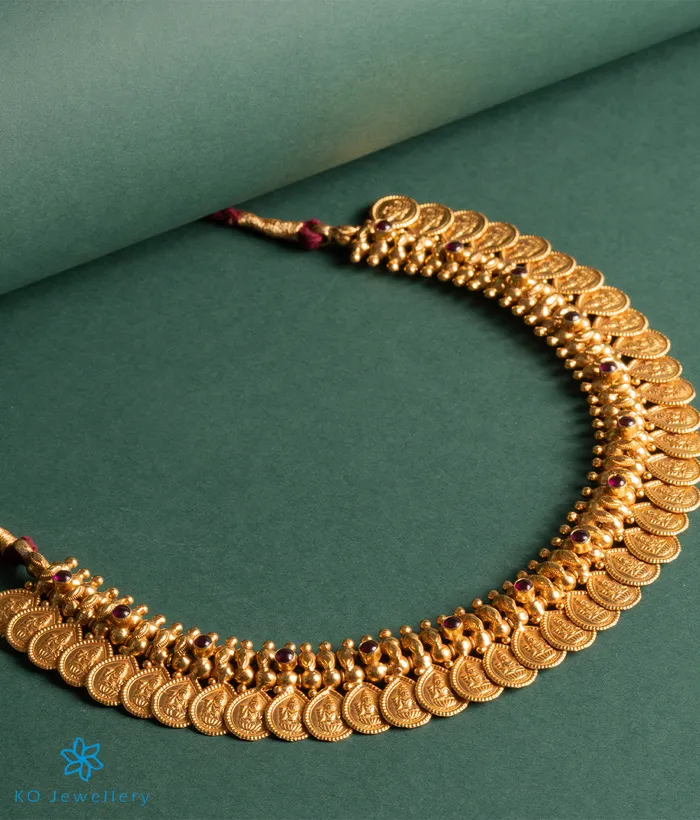 Necklaces The Bhairavi Silver Kasumala Coin Necklace Silversmith