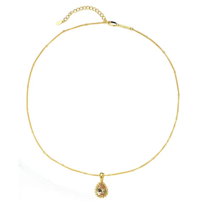 November Topaz Birthstone Necklace Sterling Silver Hey Happiness Necklaces